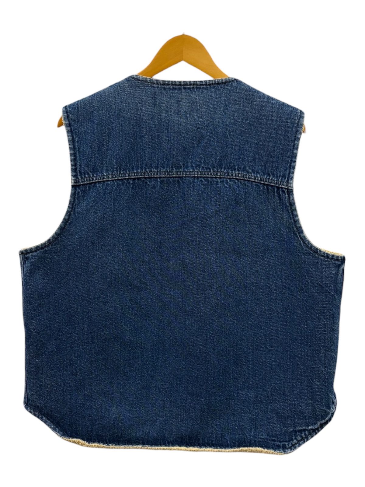 x※※　　　カーハート　デニムベスト　ボア　80s ？ #デトロイト Carhartt (カーハート) デニムボアベスト USA製 80S 古着 ビンテージ