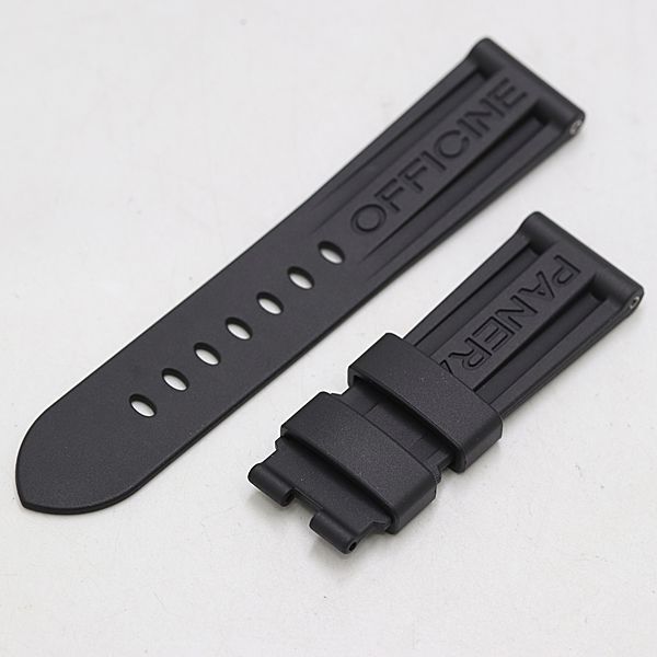 新品同様 パネライ 純正ベルト ラバー ブラックカラー 21ｍｍ用 メンズ/レディース腕時計 2000000 NSK KMT