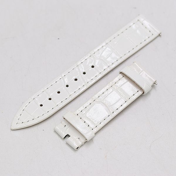 新品同様 フランクミュラー 純正ベルト レザー ホワイトカラー 16mm