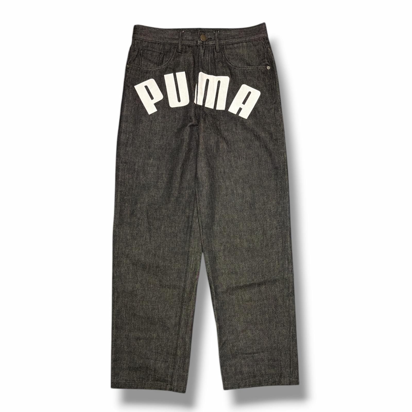 参考上代35200円 PUMA × A$AP ROCKY Printed Denim Pants ロゴプリント 