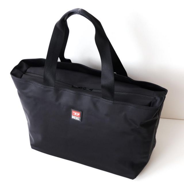 並行輸入品】ディーゼル トートバッグ メンズ ブラック DIESEL A4 B4