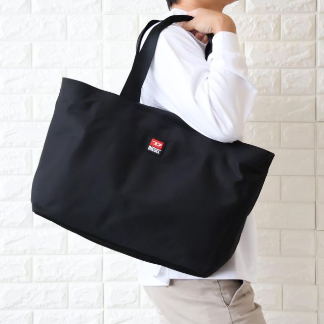 卍丸出品【✨未使用級✨】 DIESEL トートバッグ A4 ブラック 並行輸入品】ディーゼル トートバッグ メンズ ブラック DIESEL A4 B4