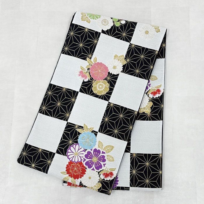 中古美品　振袖用　正絹　六通柄　袋帯　001 中古 袋帯 六通柄 良品 振袖用 正絹 古典柄 紫・藤色 : 和ころも