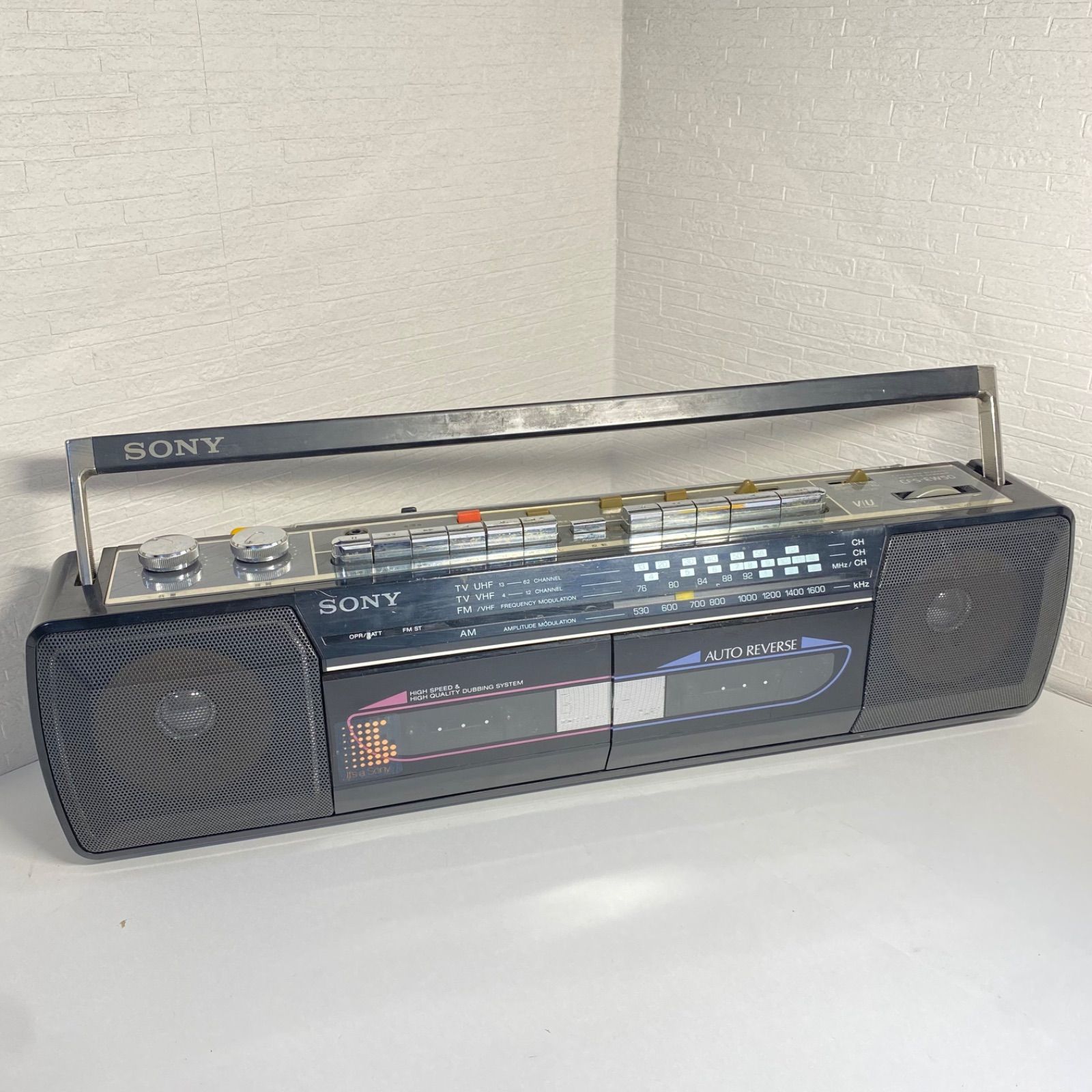 動作確認済】SONY ソニー CFS-EW50 ラジカセ AM FM ラジオ カセット