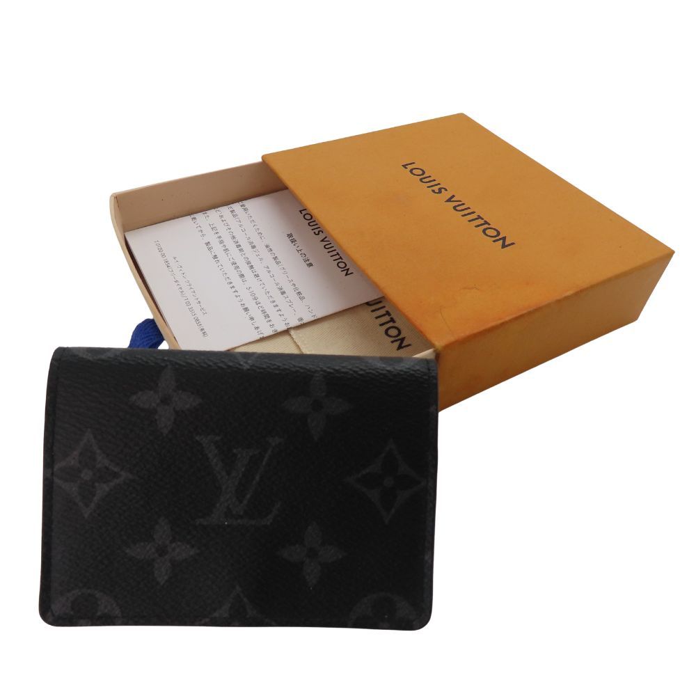 【中古】LOUIS VUITTON ルイヴィトン M12874 モノグラム・エクリプス アンヴェロップ・カルトドゥビジット カードケース  名刺入れ パスケース メンズ レディース A2601548 【無料ギフトラッピング承ります】 中古】LOUIS VUITTON ルイヴィトン M12874 モノグラム・エクリプス