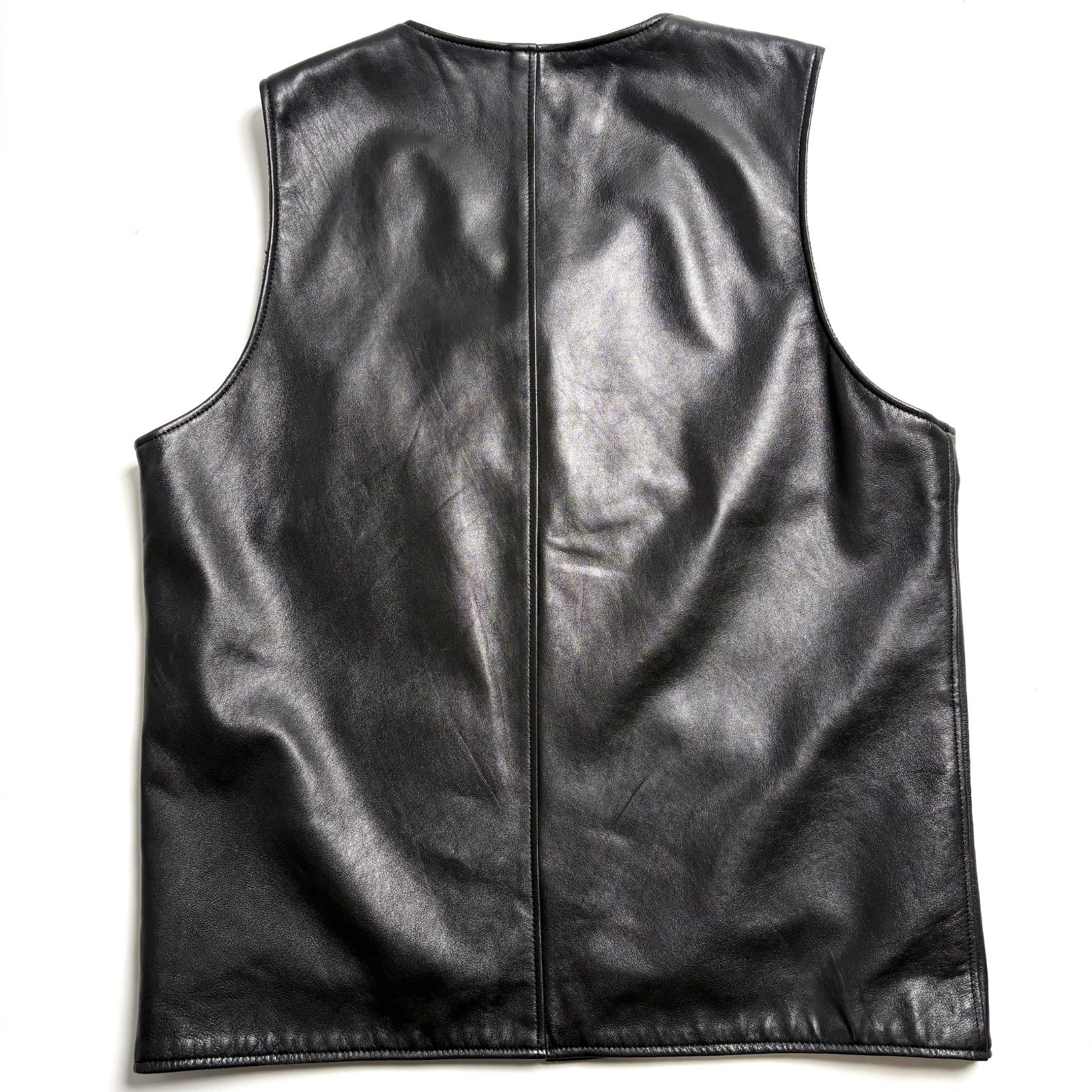 羊革】Schott レザーベスト 黒 XL 本革 ライダース - メルカリ