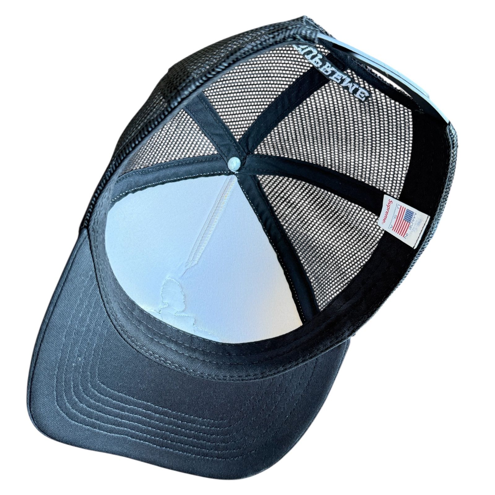 Supreme pinup mesh back 5-panel Cap Black - メルカリ