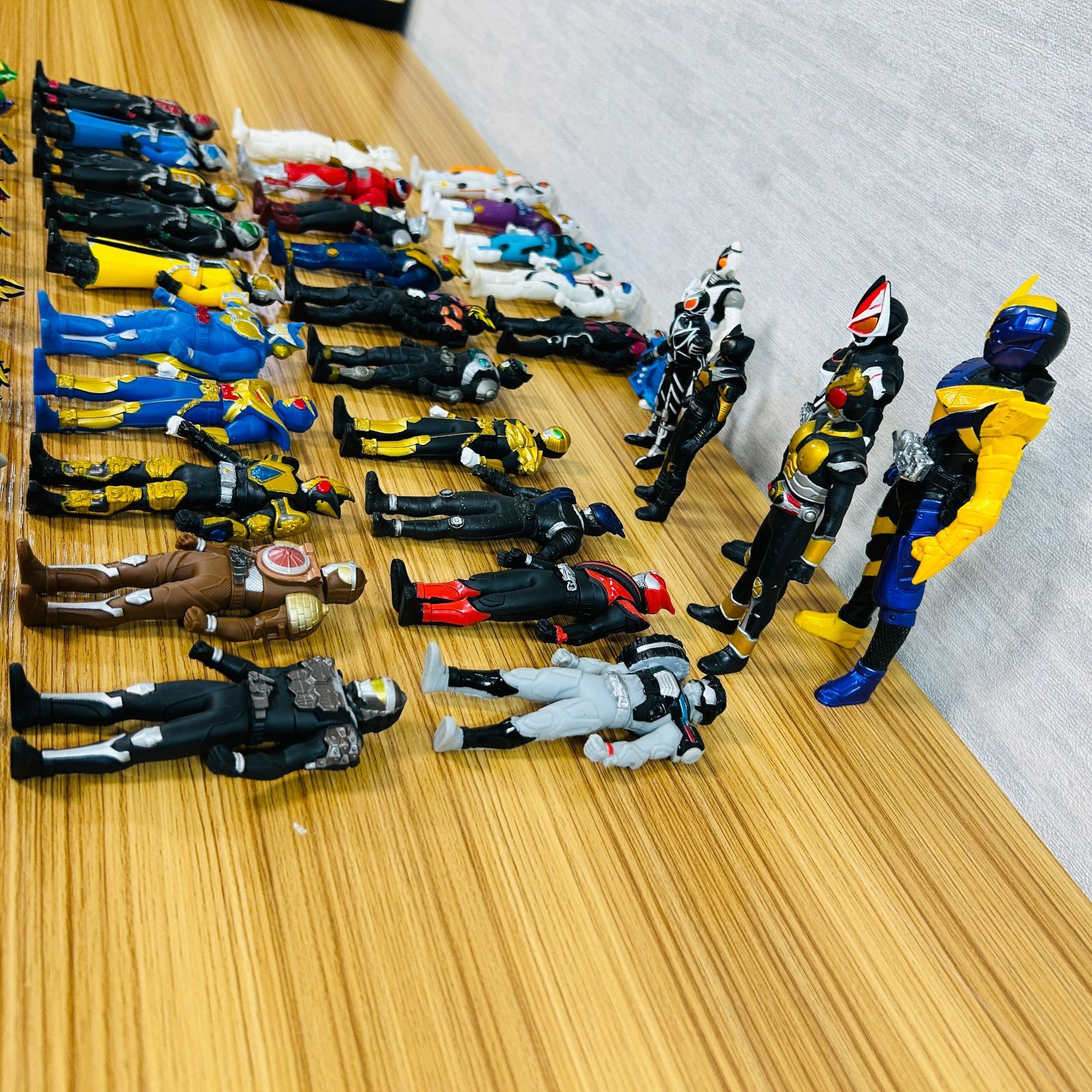 現状品】BANDAI ソフビヒーロー 仮面ライダー 多種シリーズ 大量50体