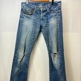 HYSTERIC GLAMOUR ヒステリックグラマー スタッズデニム ダメージ 32