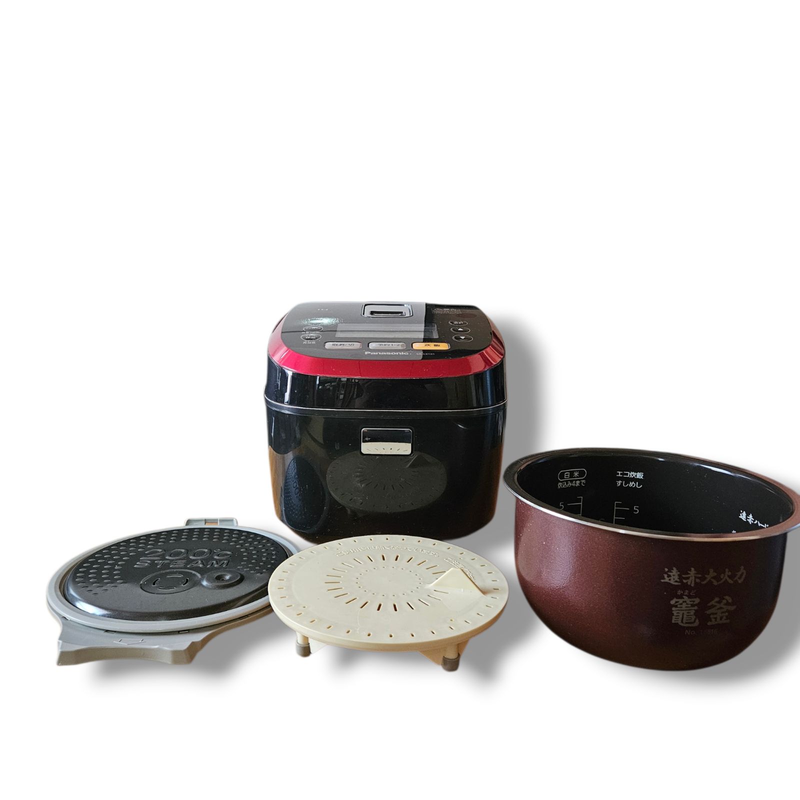 動作品】Panasonic IHスチーム炊飯器 SR-SX101 5.5合/パナソニック/釜 