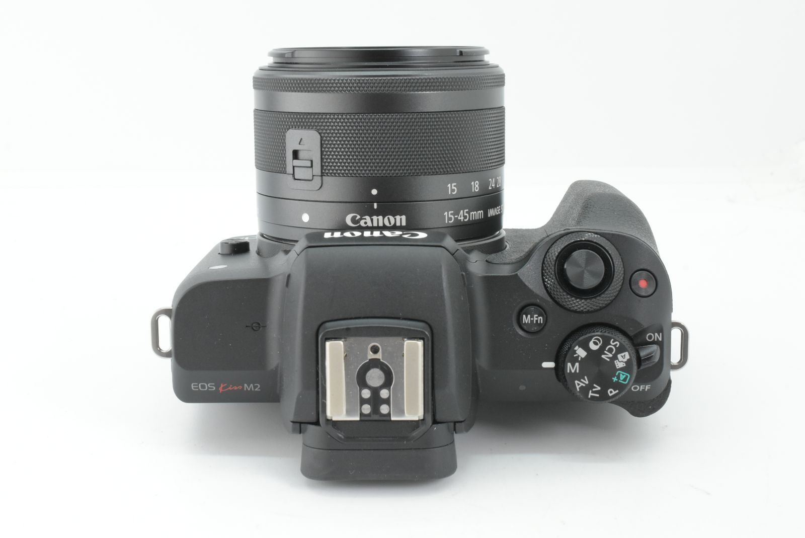 ☆美品【Canon】EOS Kiss M2 + 15-45mm キャノン Canon キヤノン ミラーレス一眼カメラ EOS Kiss M2 EF-M15-45 IS STM