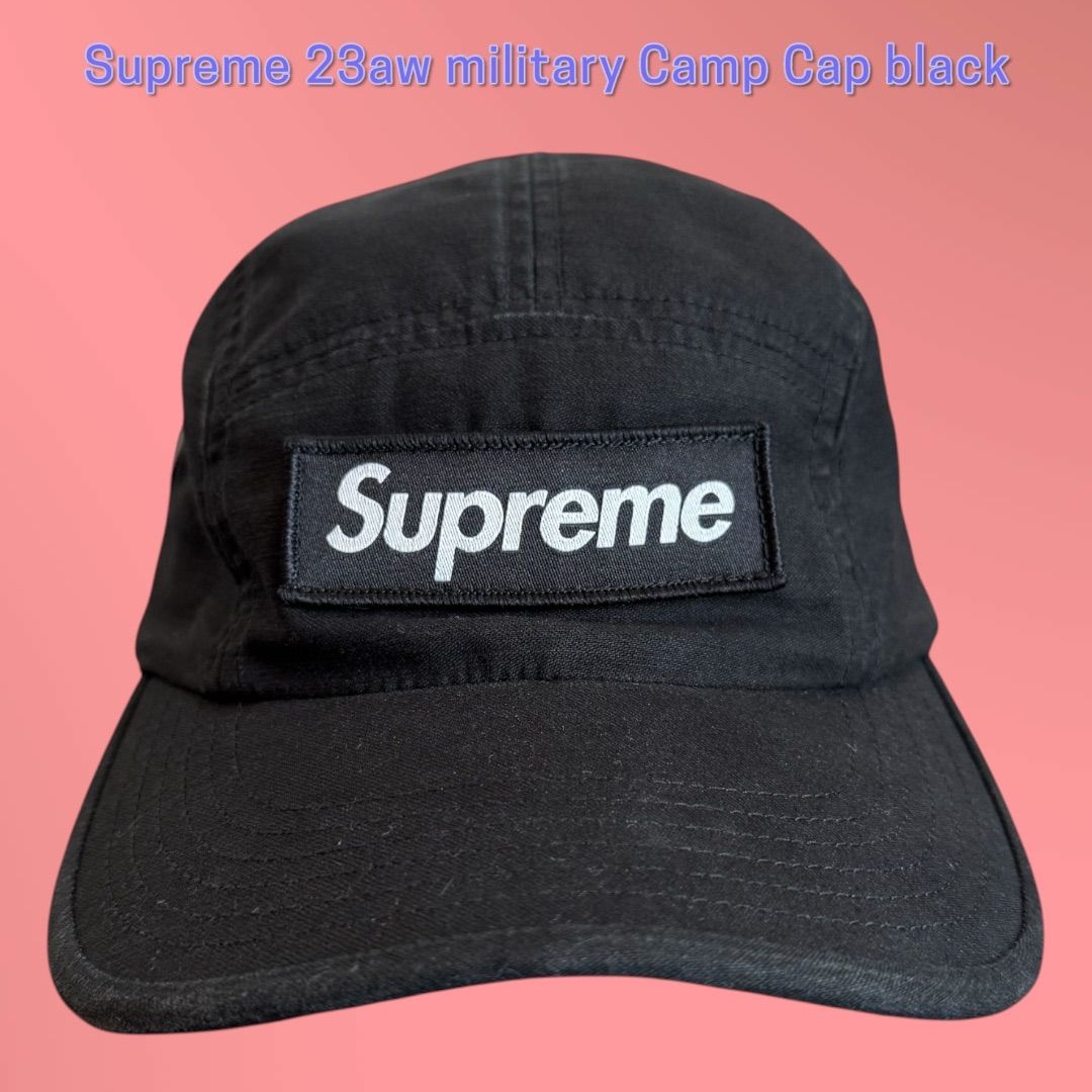 Supreme 23aw military Camp Cap black - メルカリ