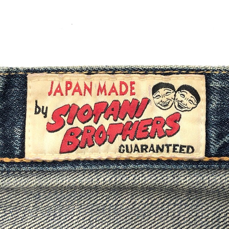 EVISUエヴィス　シンチバックベイカーカモメSIOTANI BROTHERS 現状渡し品】 EVISU エヴィス SIOTANI BROTHERS DENIM HALF PANTS
