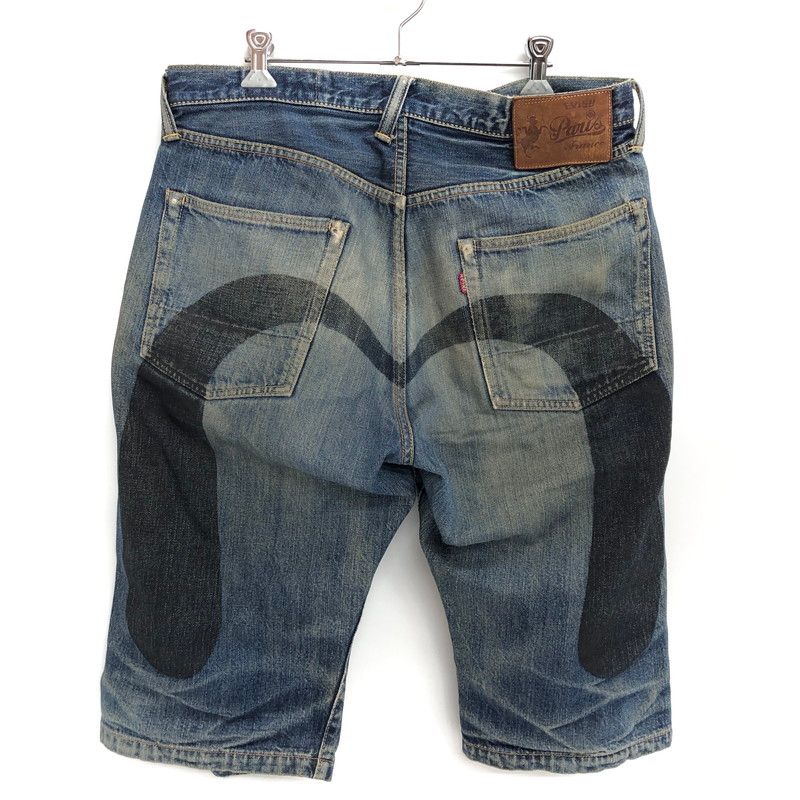 現状渡し品】 EVISU エヴィス SIOTANI BROTHERS DENIM HALF PANTS