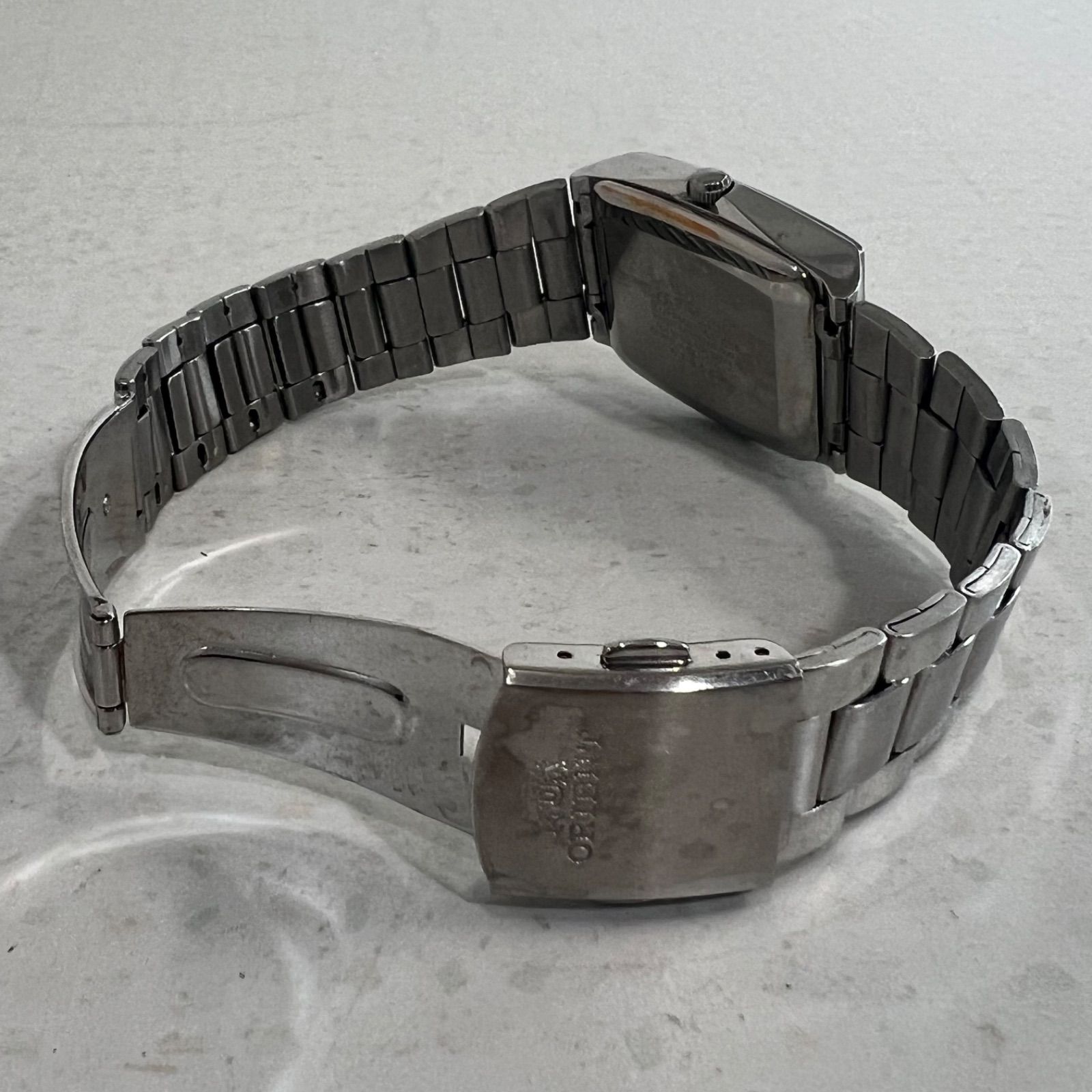 希少】ORIENT オリエント スリースター スクエア（自動巻き）腕時計