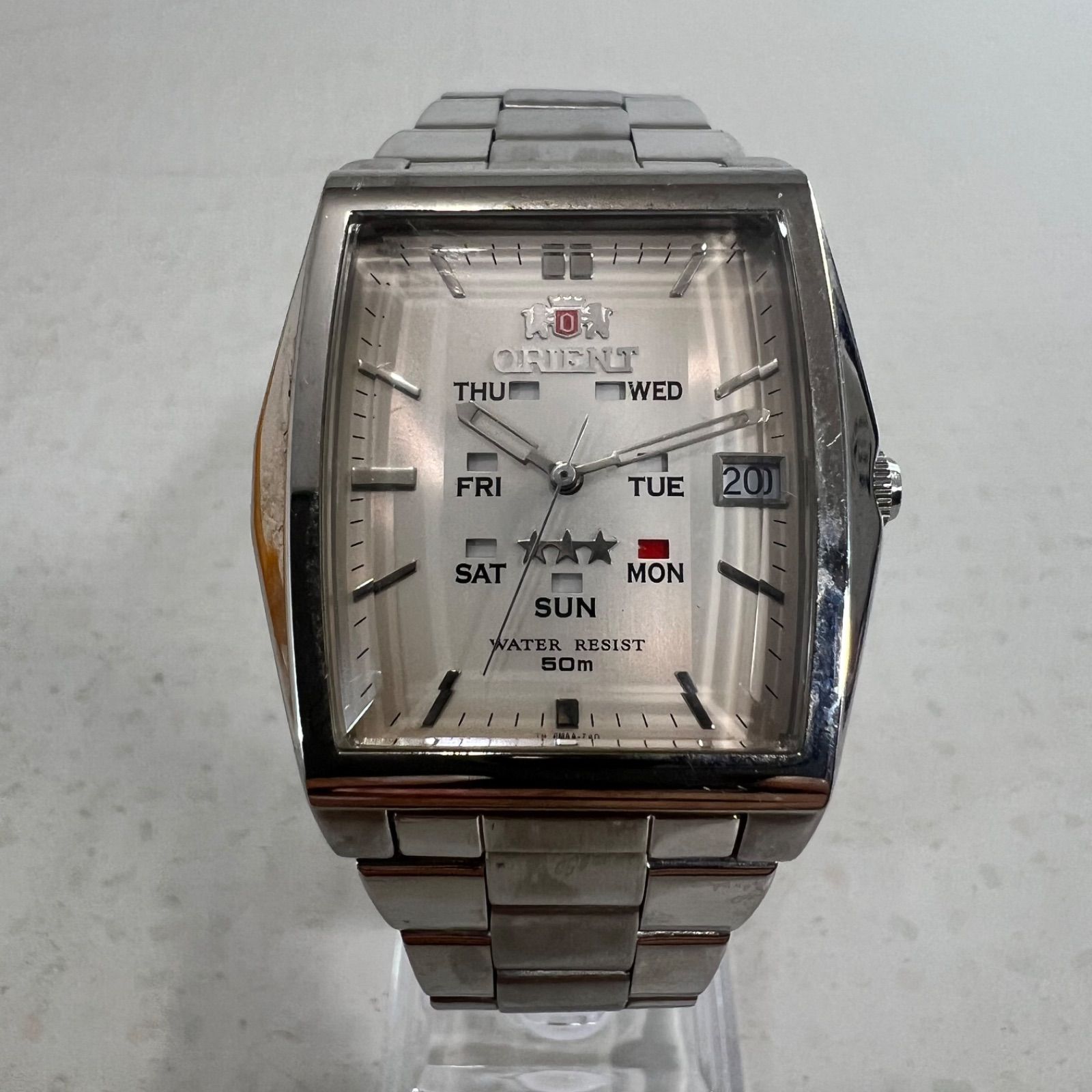 希少】ORIENT オリエント スリースター スクエア（自動巻き）腕時計