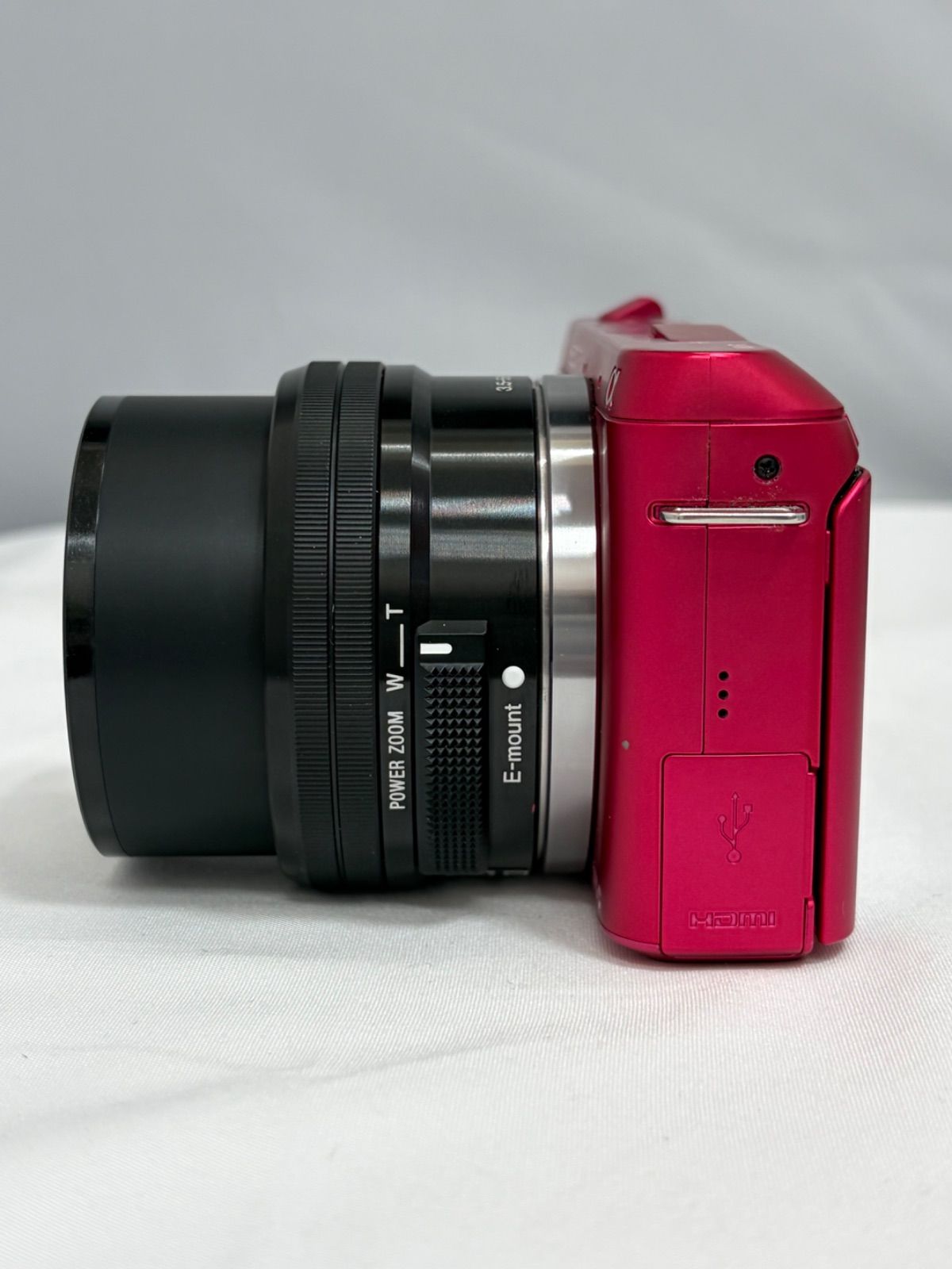 SONY NEX- F3ミラーレスカメラ レンズ付き SONY NEX-F3 レッド ダブル
