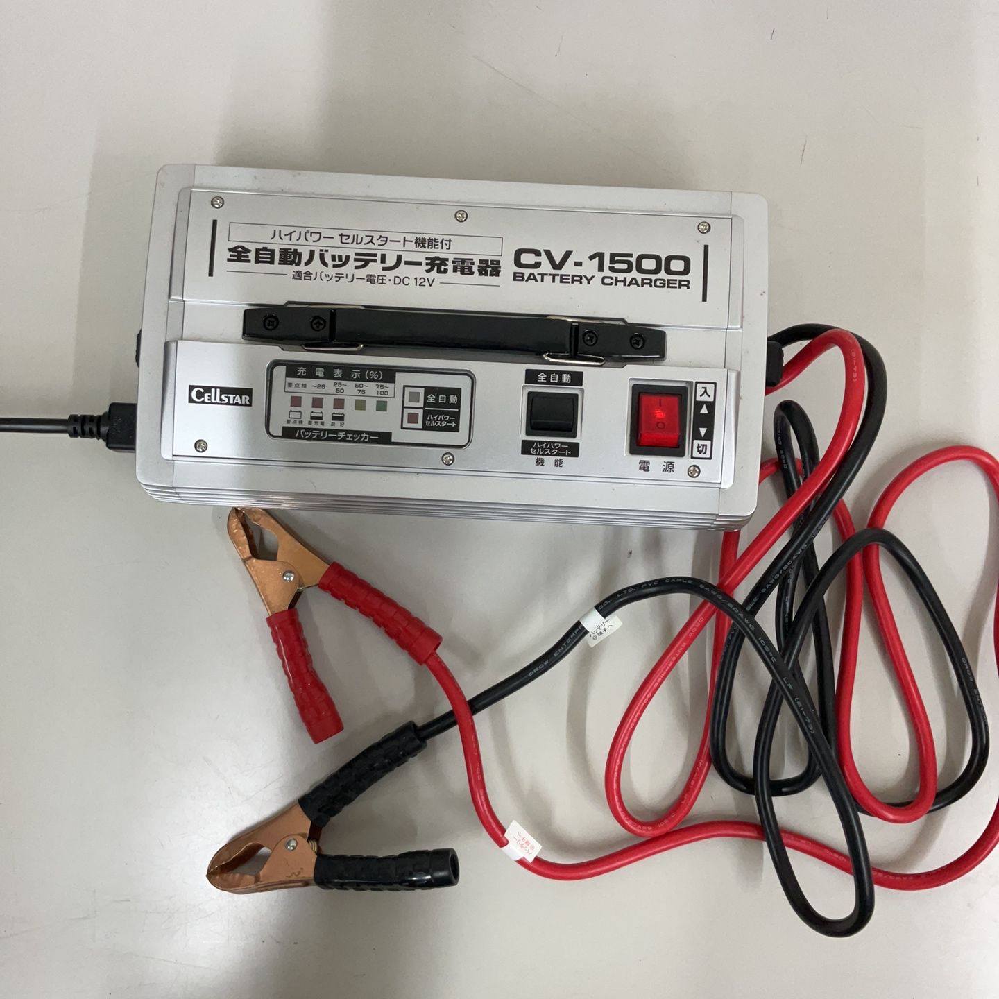 セルスター CV-1500 全自動バッテリー充電器 【中古品】 - メルカリ