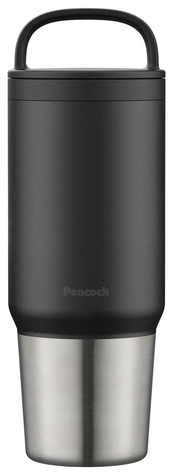 【売切注意！お急ぎ下さい】部活 通学 アウトドア 水筒 漏れにくい マグボトル 800ml 蓋付き 広口 ステンレスボトル 洗いやすい スクリュータイプ 保冷 保温 ブラック ピーコック魔法瓶工業(The-peacock) AEF-80 B