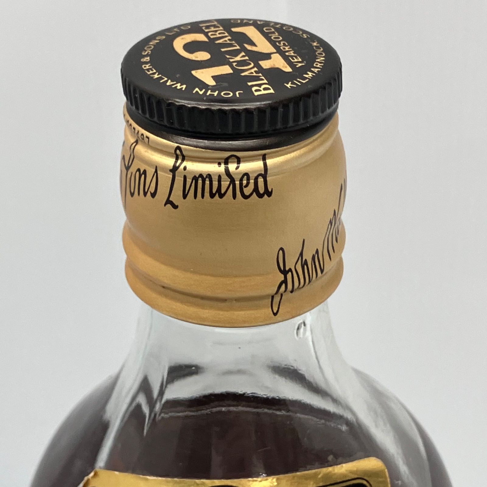 未開栓】ジョニーウォーカー ブラック12年 金キャップ古酒 750ml