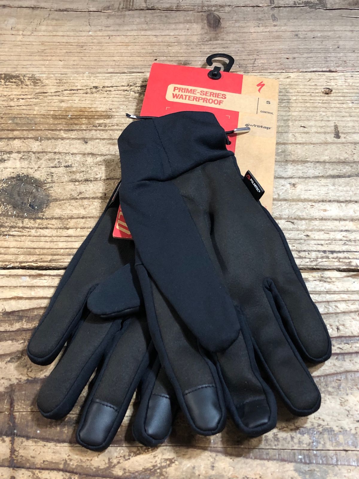 JV588 スペシャライズド SPECIALIZED PRIME SERIES WATATERPROOF 長指 グローブ 黒 S 裏起毛 POLARTEC