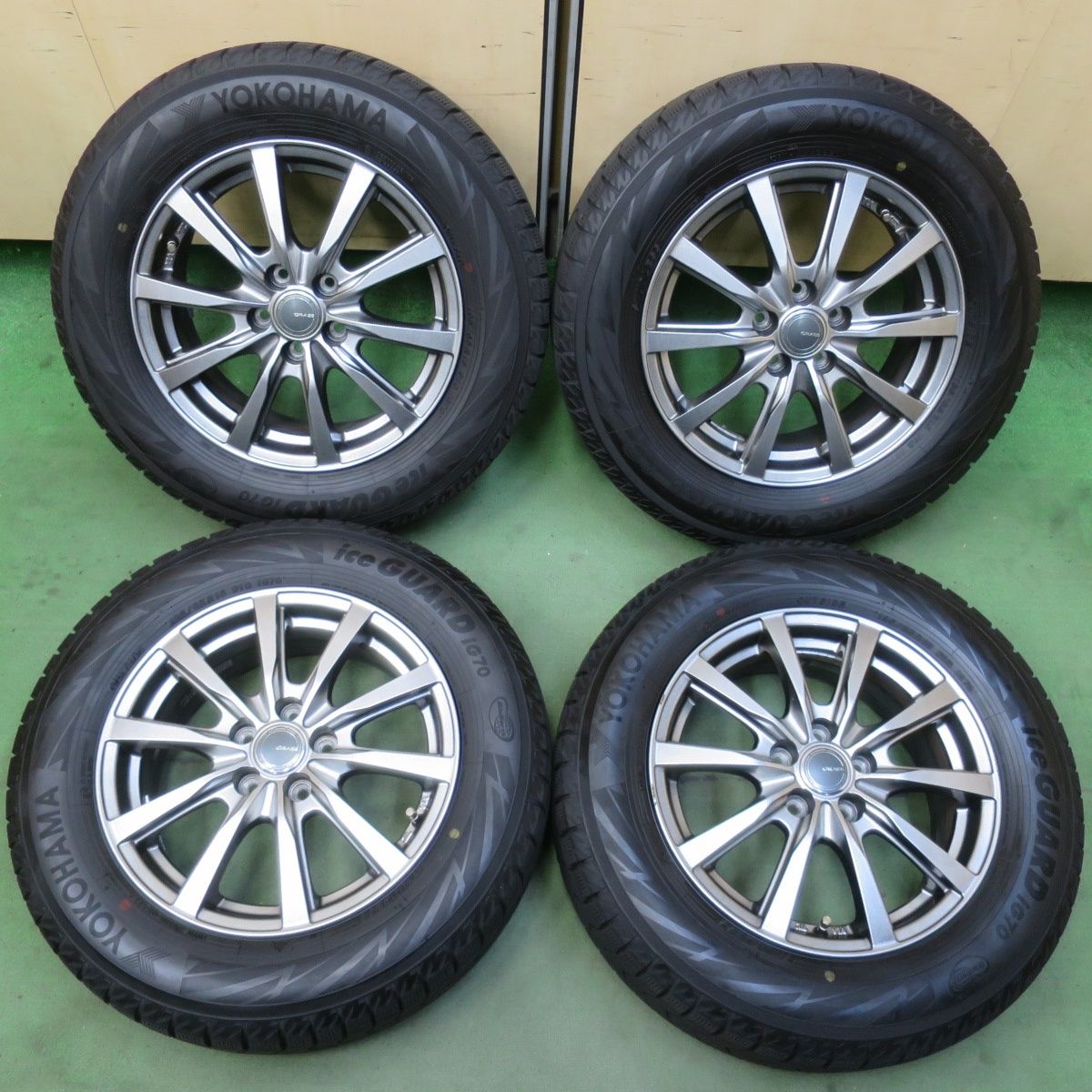 【YOKOHAMA iG60 195/65R15】スタッドレス【スチールホイール 15インチ 6J10H/5HPCD100/114.3】22年製 バリ溝 プリウス等　(VTH028) 楽天市場】YOKOHAMA スタッドレスタイヤ 195/65R15 95Q 15インチ 4本