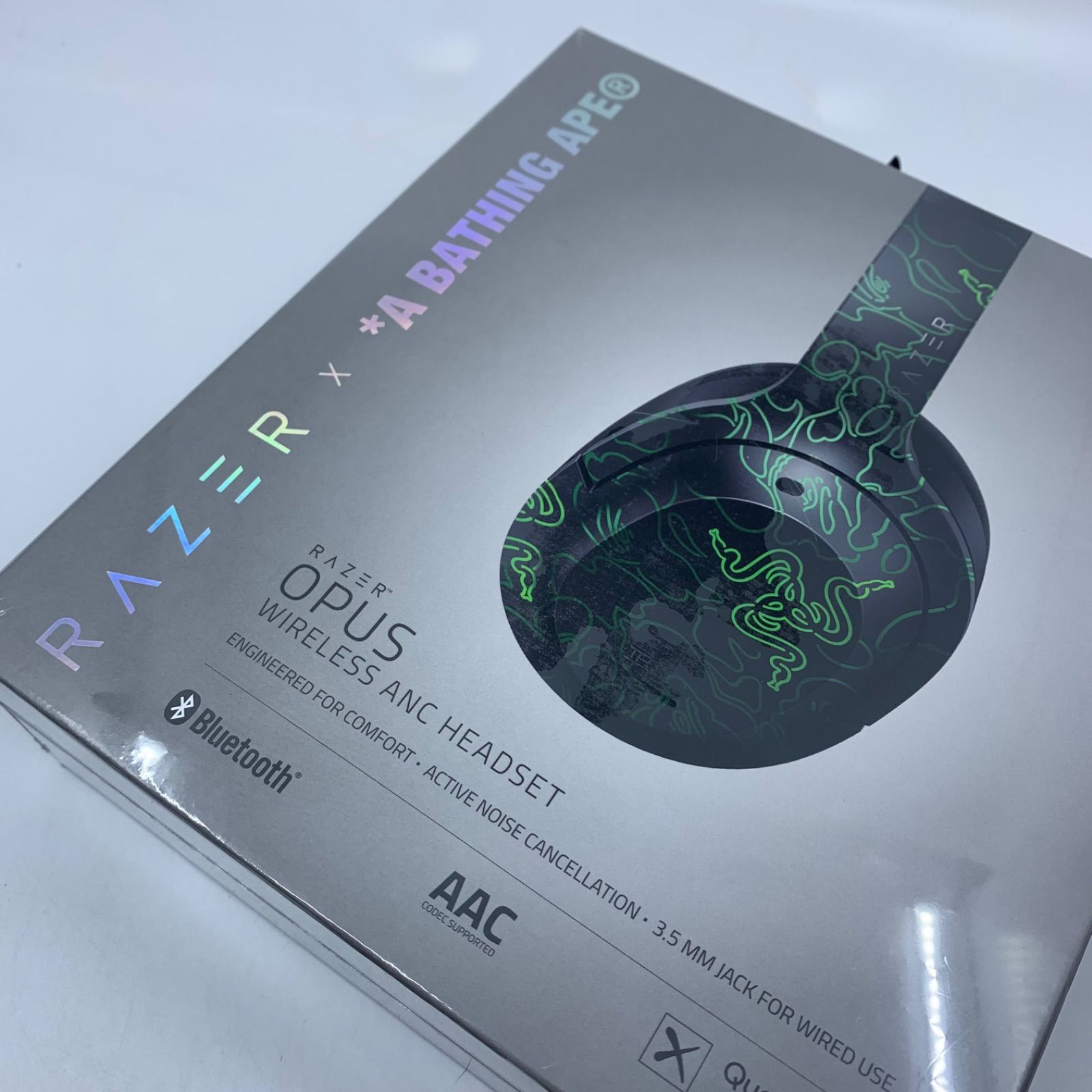 新品未開封　APEとRazerのコラボヘッドホン　超希少 RAZER X A BATHING APE GAMING HEADSET ヘッドホン - メルカリ