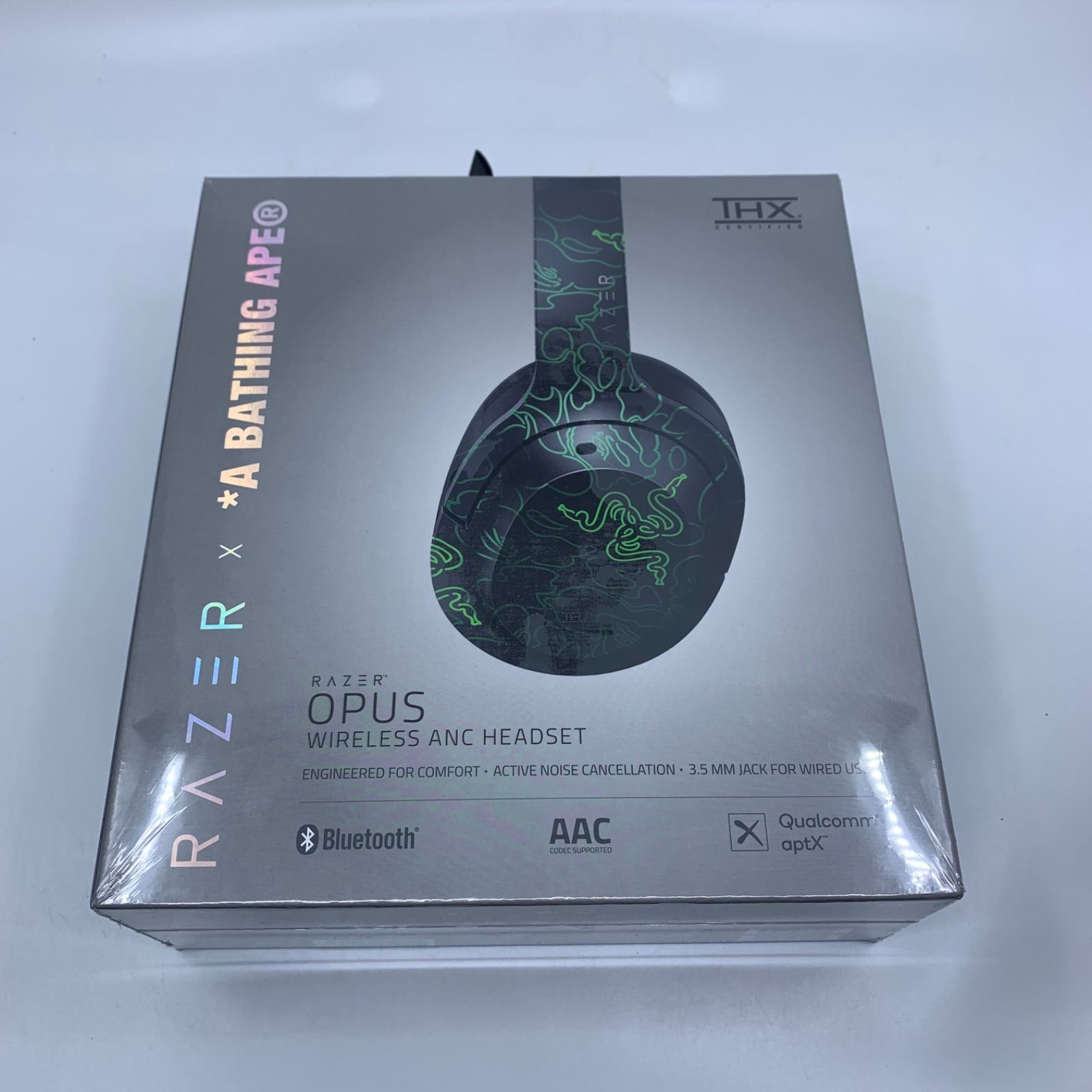 新品未開封　APEとRazerのコラボヘッドホン　超希少 RAZER X A BATHING APE GAMING HEADSET ヘッドホン - メルカリ