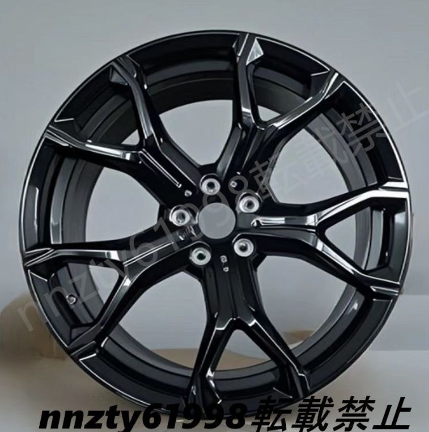 ブラック BMW X5 X6 X7用(G05G06G07) style 21インチホイールSET 4本