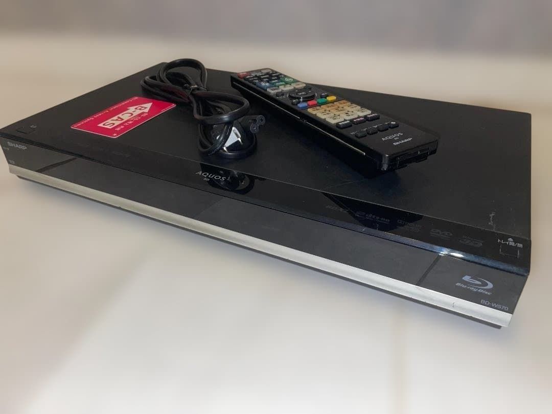 シャープ BD-W570 ブルーレイレコーダー 2015年製,良好品 SHARP BDレコーダー BD-W570 リモコン付き - メルカリ