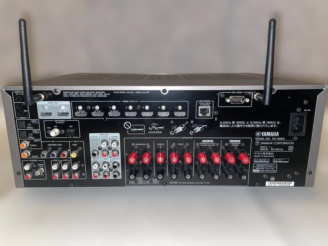 YAMAHA RX-A880 AVレシーバー AVENTAGE チタン - メルカリ