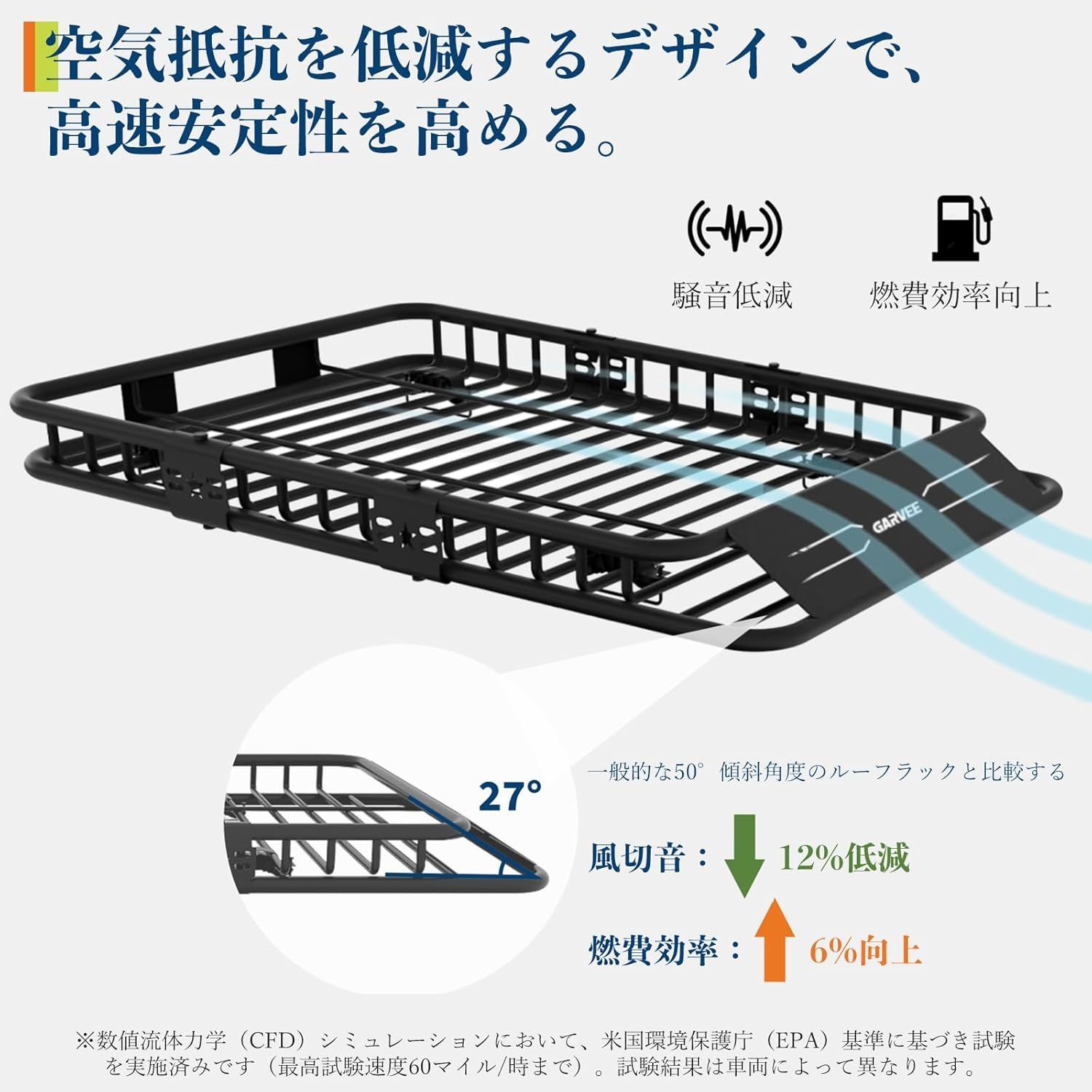 ガービー（Garvee） ルーフラック ルーフキャリア カーゴラック 