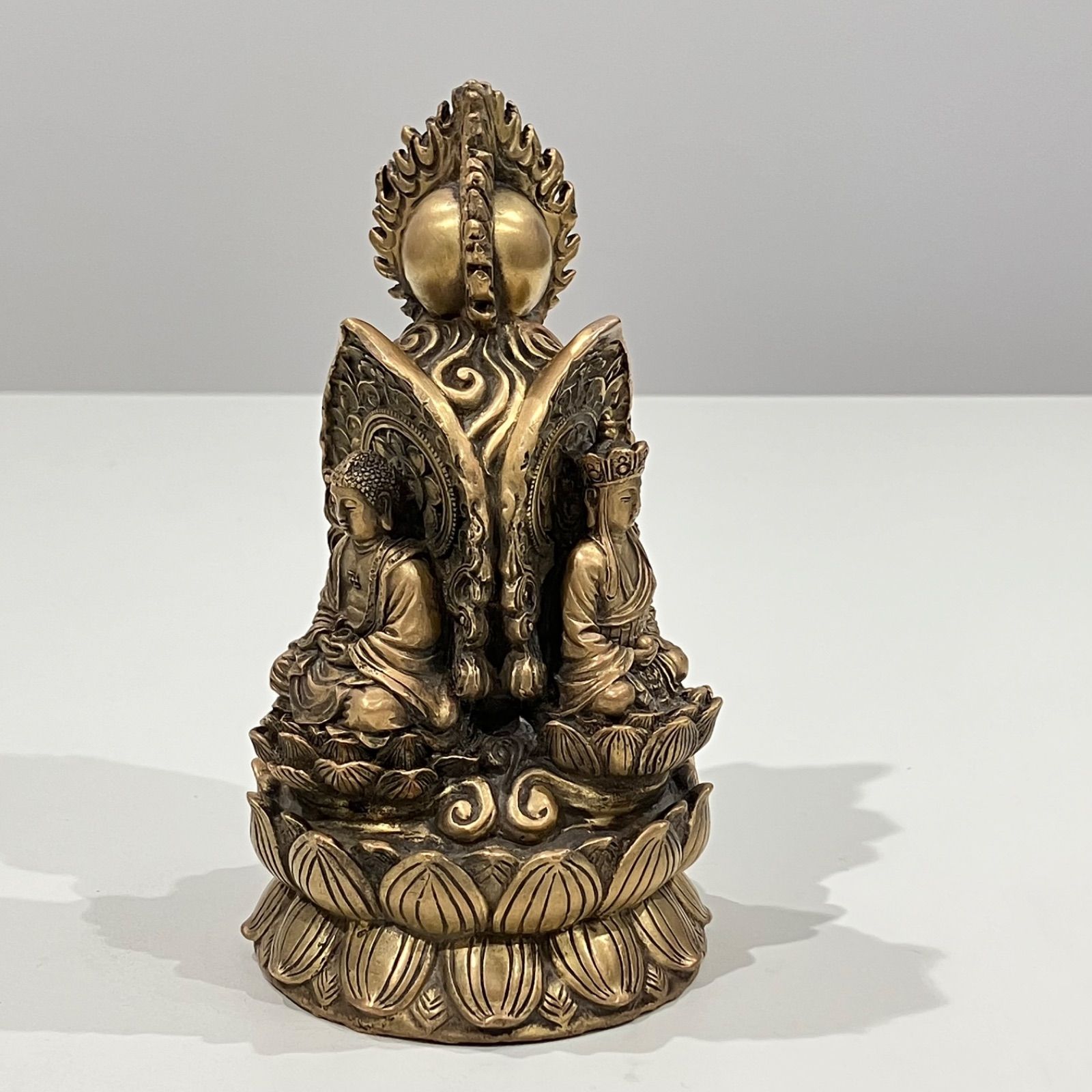 高級】仏像銅像置物金属製像オブジェインテリア小物工芸品美術品62