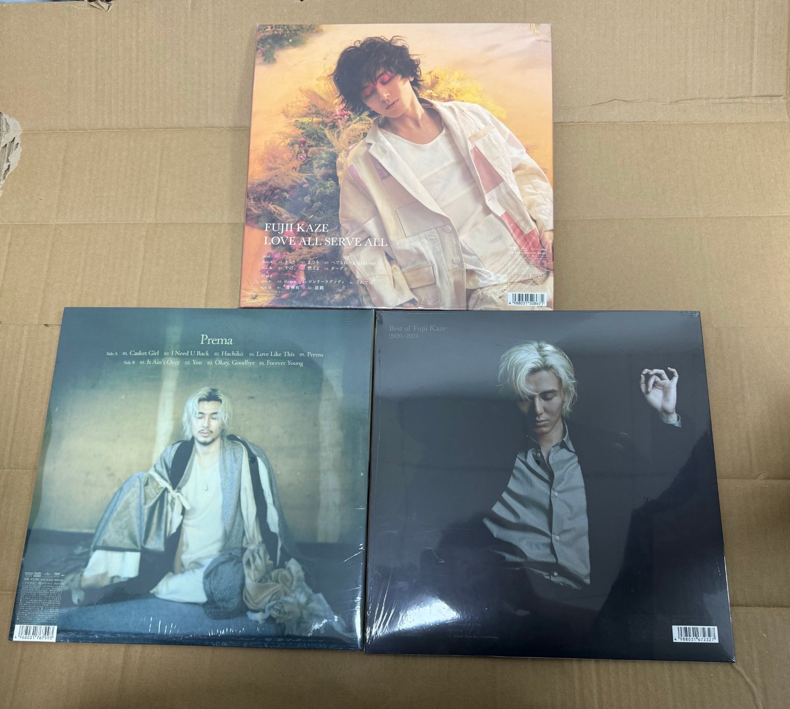 藤井風　アナログ盤　レコード　新品未開封　2枚セット　LP 藤井 風、2ndアルバム『LOVE ALL SERVE ALL』アナログ盤リリースへ