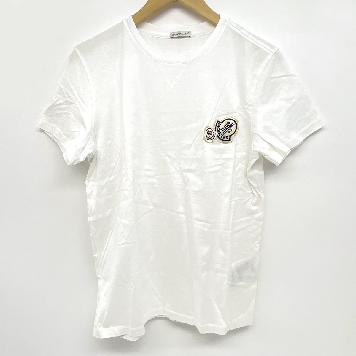 MONCLER MAGLIA T-SHIRT モンクレール ダブルロゴ ワッペン 半袖 T 