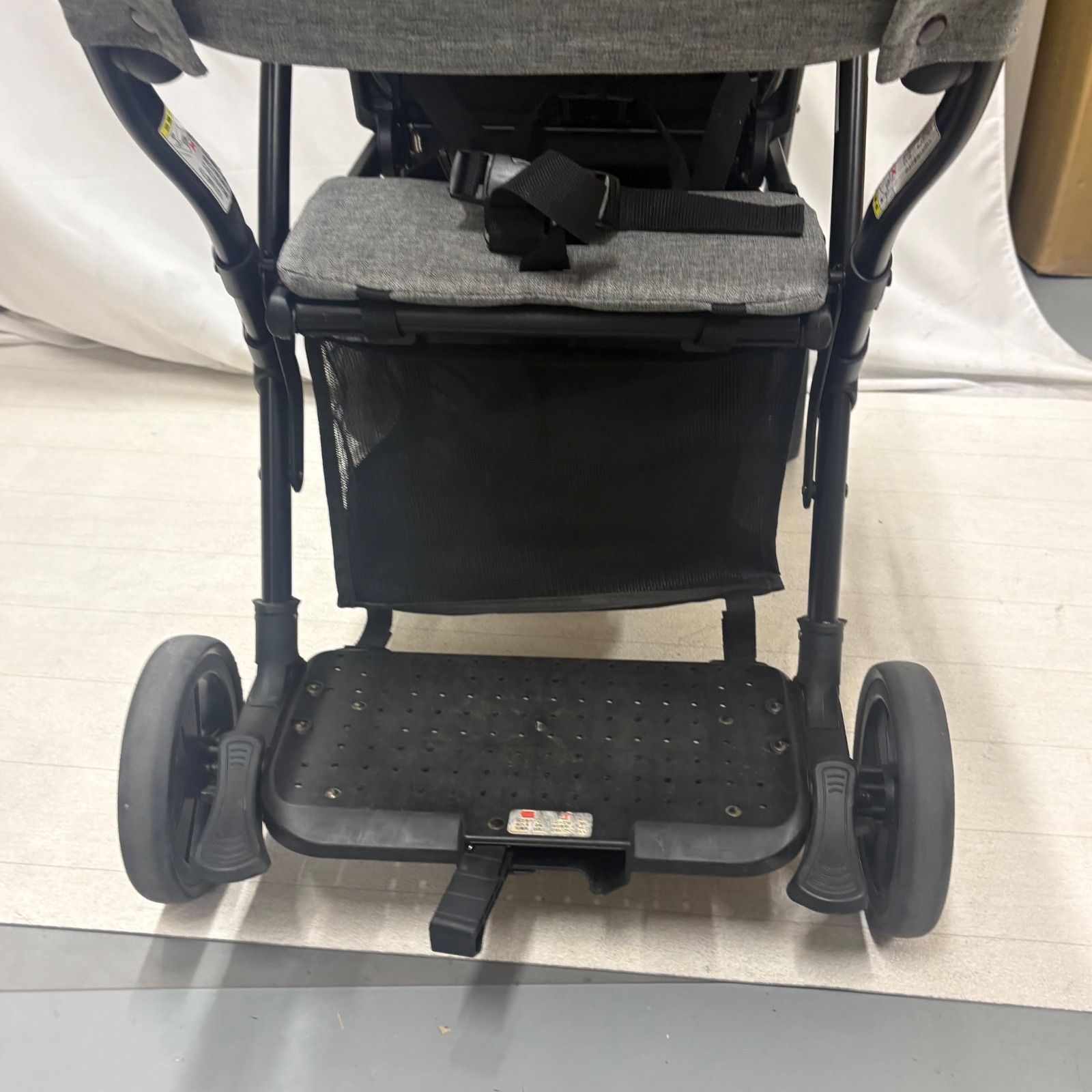 KATOJI カトージ 2人乗りベビーカー 2-Seater next 自立式 グレー 説明 
