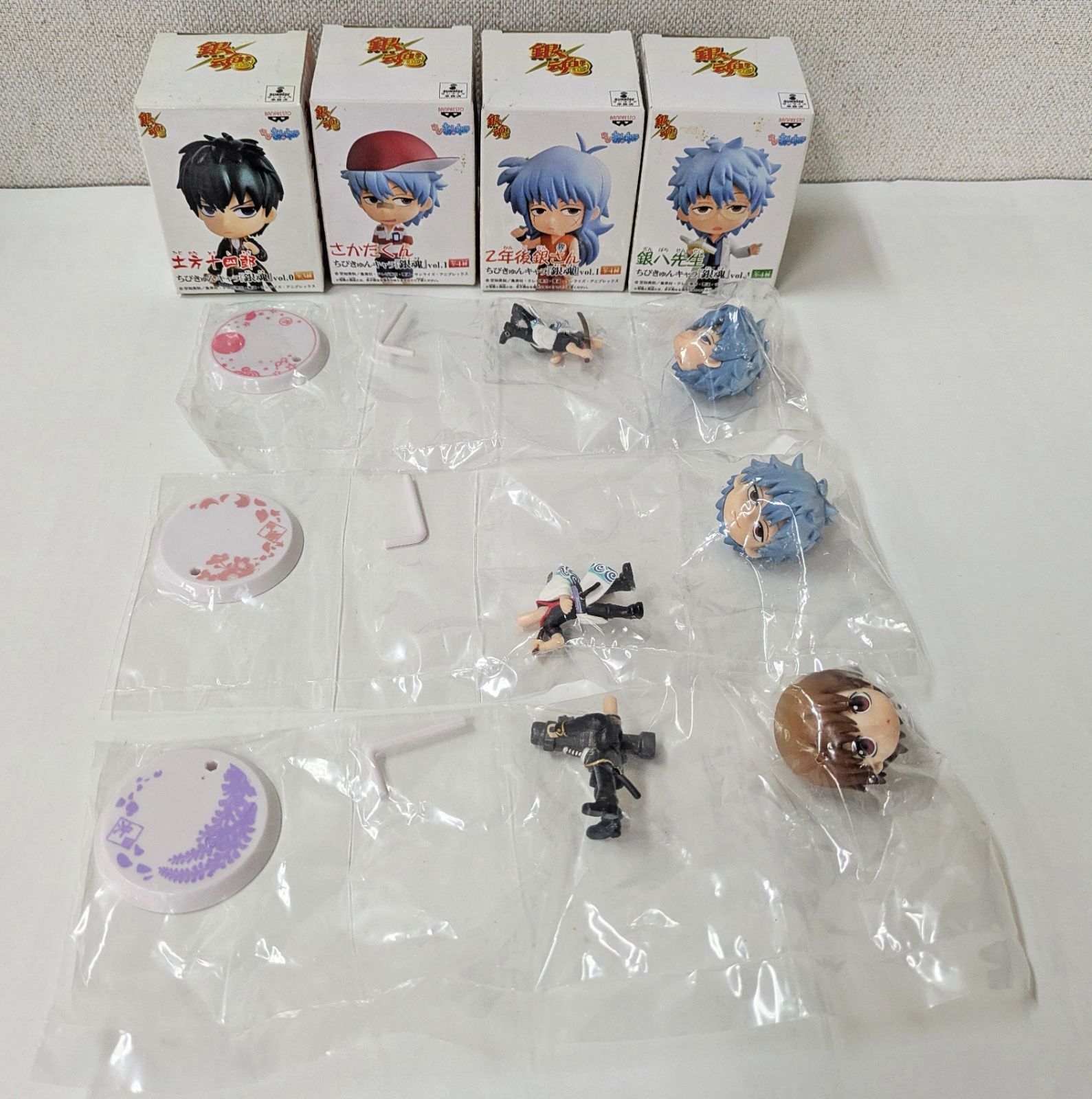銀魂 ちびきゅんキャラ&その他のグッズ まとめ売り 箱未開封4個+袋未開封3個】ちびきゅんキャラ 銀魂 vol.1 合計7個まとめ