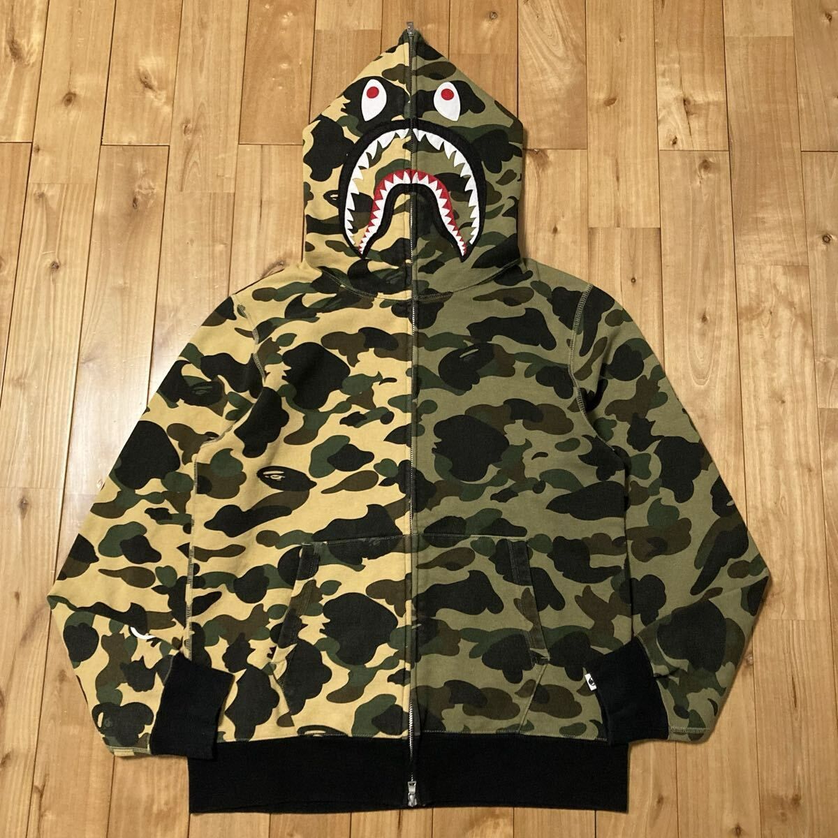1st camo シャーク パーカー Lサイズ shark full zip hoodie a bathing 