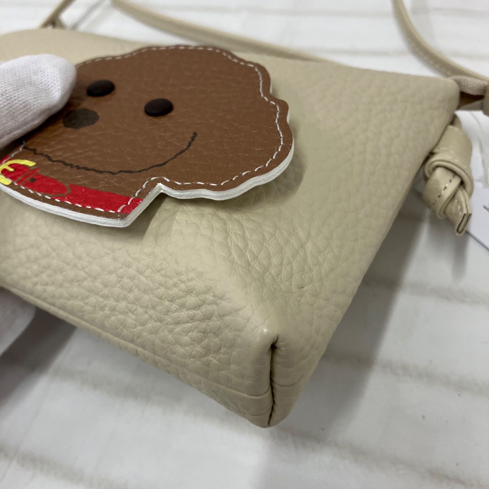 2173 良品 Kitamura キタムラ ショルダーバッグ 斜めがけ わんちゃん 