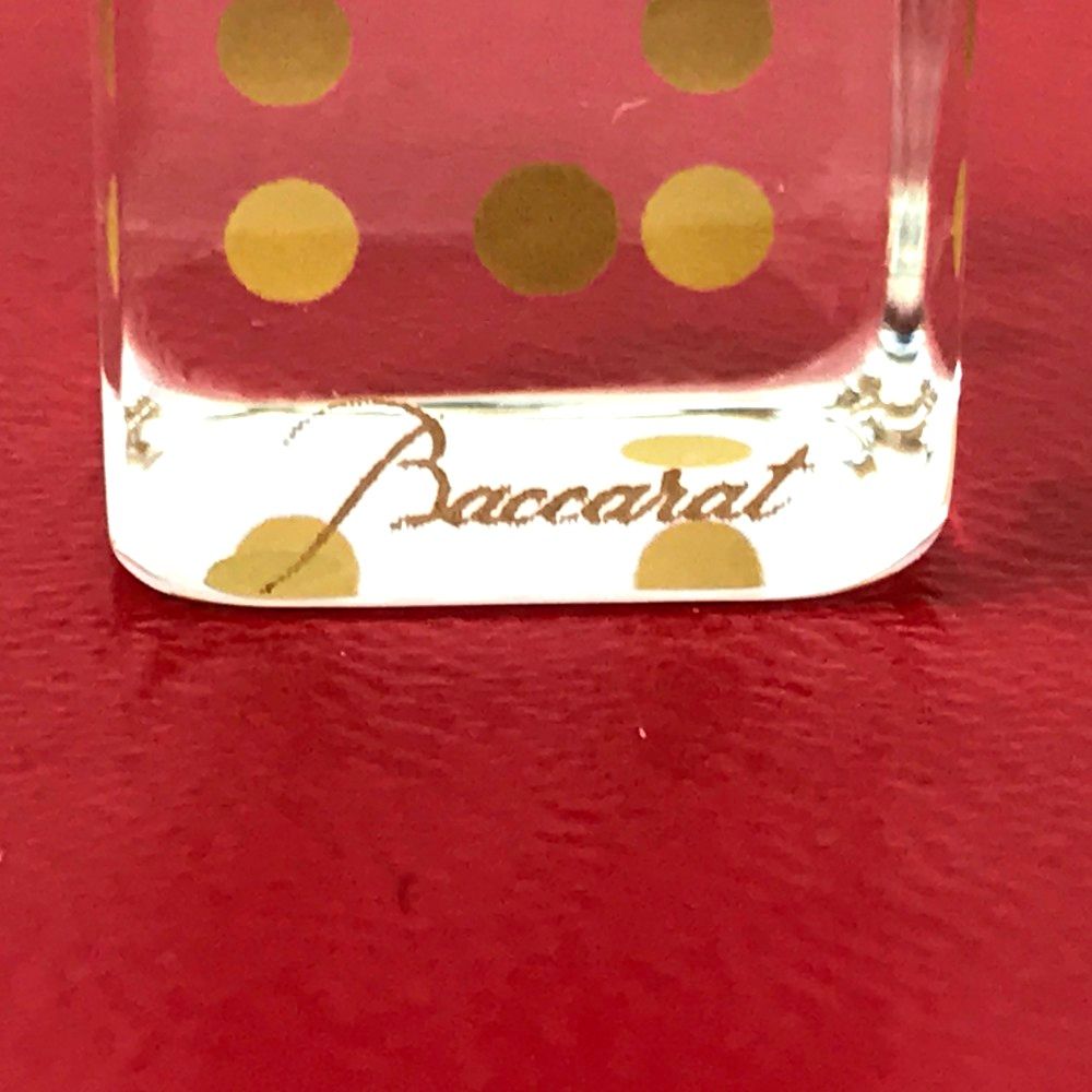 希少 Baccarat バカラ ダイス サイコロ 5個 レッド クリア 程度良好 Baccarat バカラ 2813755 ダイス サイコロ クリア×4 レッド×1