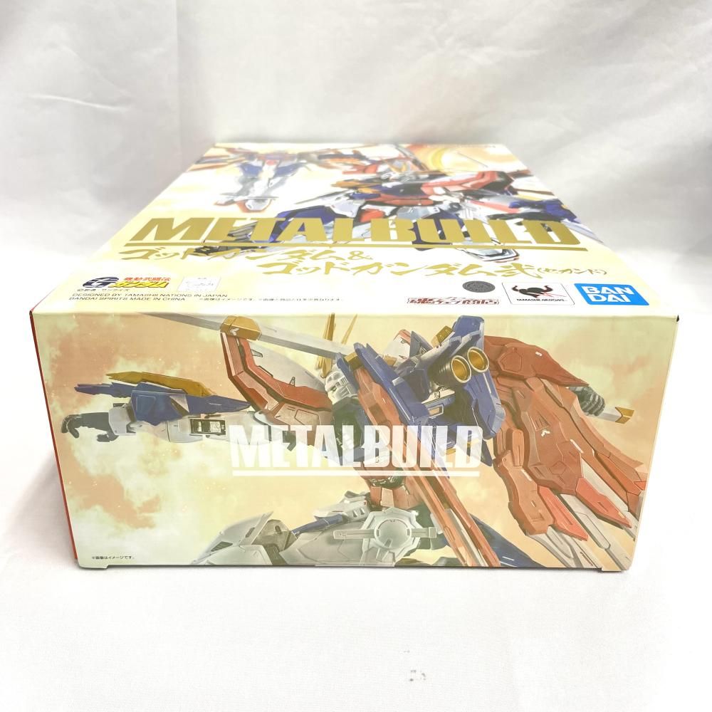 中古】未開封)METAL BUILD ゴッドガンダム＆ゴッドガンダム弐(セカンド