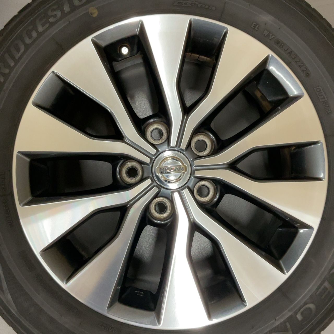日産純正アルミ16×6J 5穴 +45 PCD114.3 & BRIDGESTONE（ブリヂストン