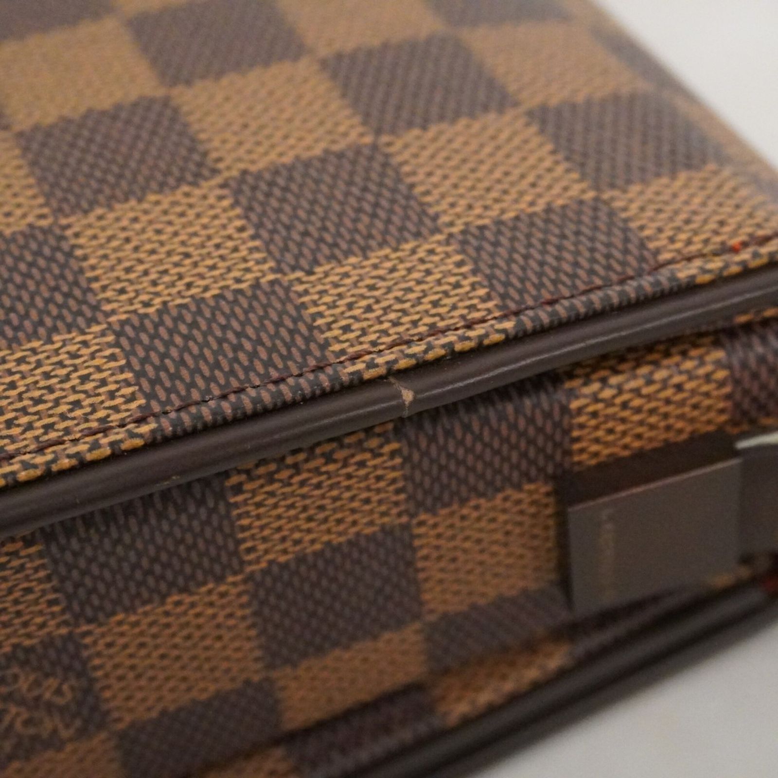 【6db1114-k】ルイヴィトン ショルダーバッグ ダミエ トライベッカロン N51160 エベヌ【中古】レディース LOUIS VUITTON - 【6db1114-k】ルイヴィトン ショルダーバッグ ダミエ