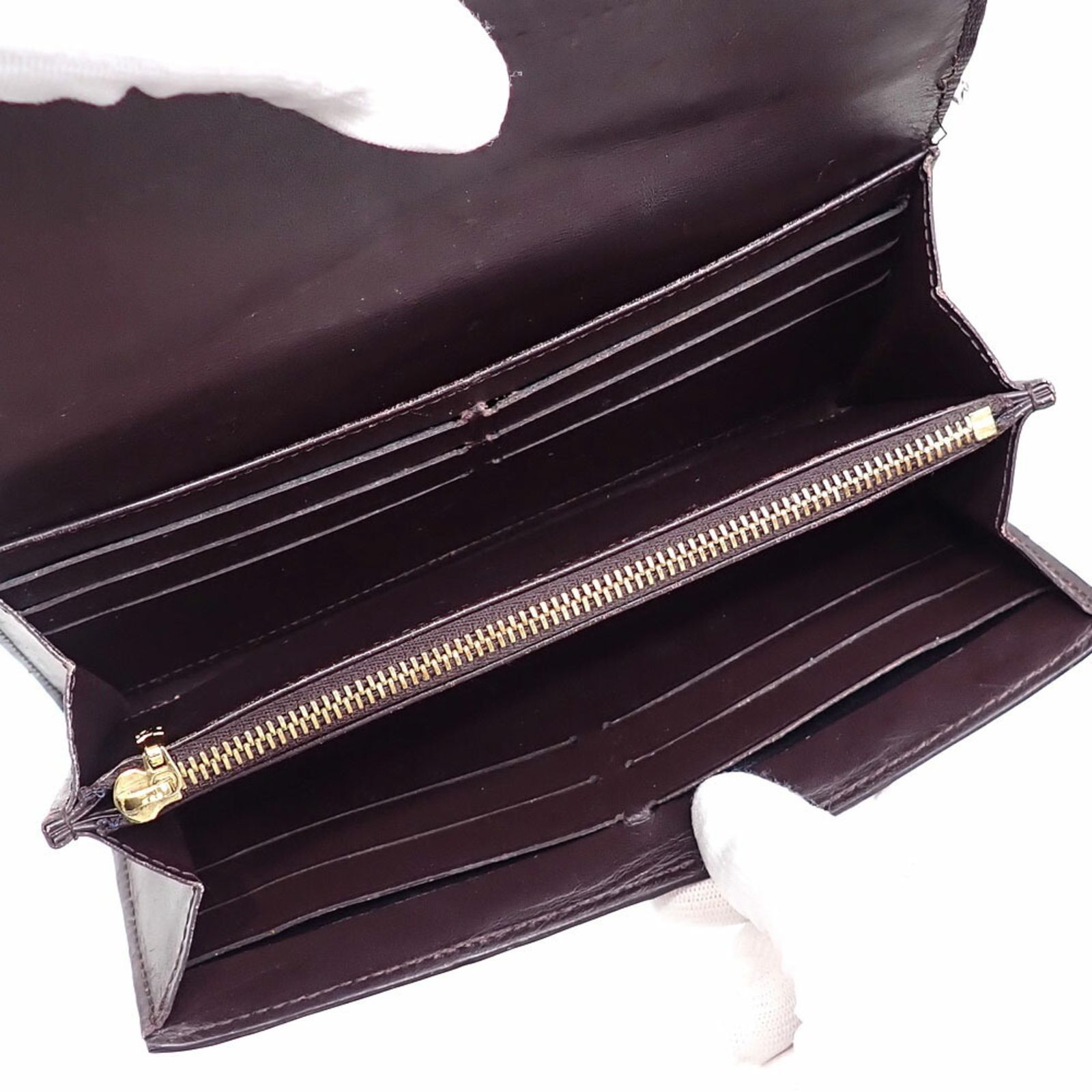 【5cd4686】ルイヴィトン 長財布 ヴェルニ ポルトフォイユサラ M90152 アマラント【中古】レディース LOUIS VUITTON - 【5cd4686】ルイヴィトン 長財布 ヴェルニ