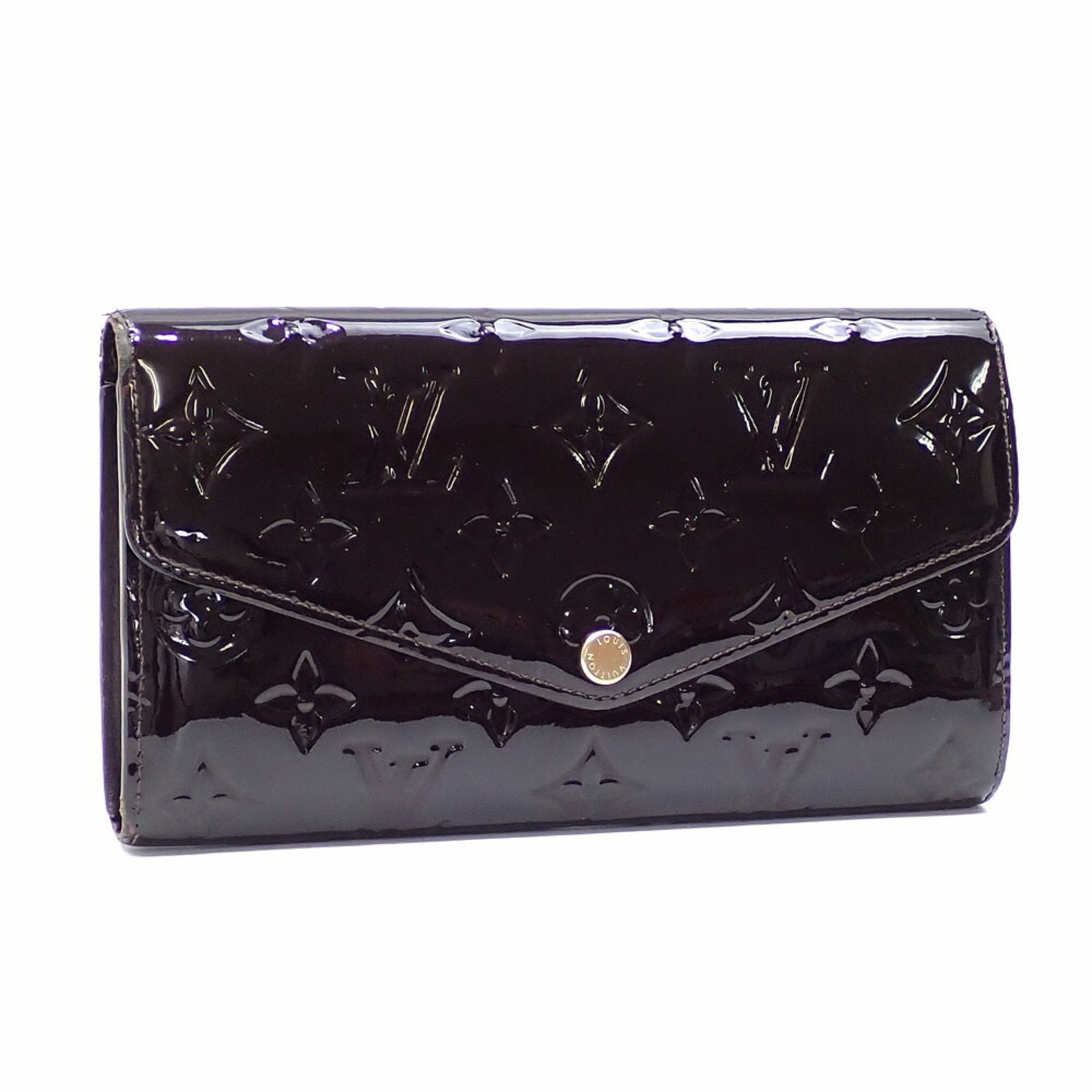 【5cd4686】ルイヴィトン 長財布 ヴェルニ ポルトフォイユサラ M90152 アマラント【中古】レディース LOUIS VUITTON - 【5cd4686】ルイヴィトン 長財布 ヴェルニ