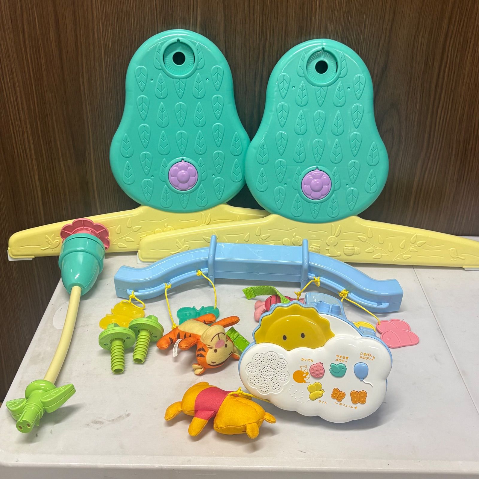 【良品・箱付き】プーメリー　Disney 6WAY ジムへんしんメリー ディズニー 6WAYジムにへんしんメリー プーメリー 可動 - メルカリ