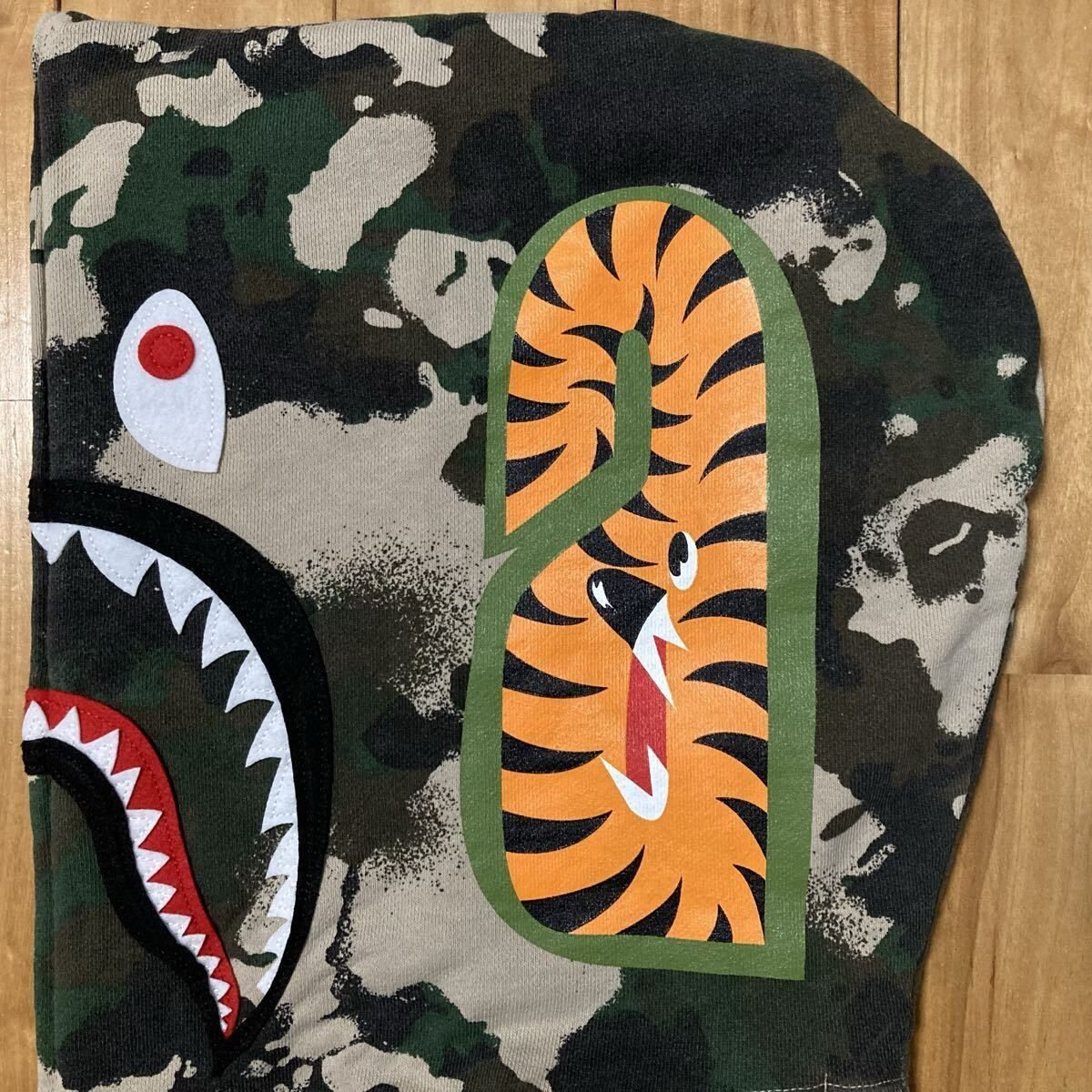 BAPE MAP CAMO シャークパーカー Lサイズ shark full zip hoodie a 