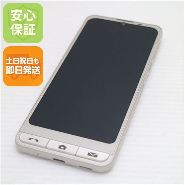 超美品 SoftBank シンプルスマホ6 A201SH シャンパンゴールド スマホ