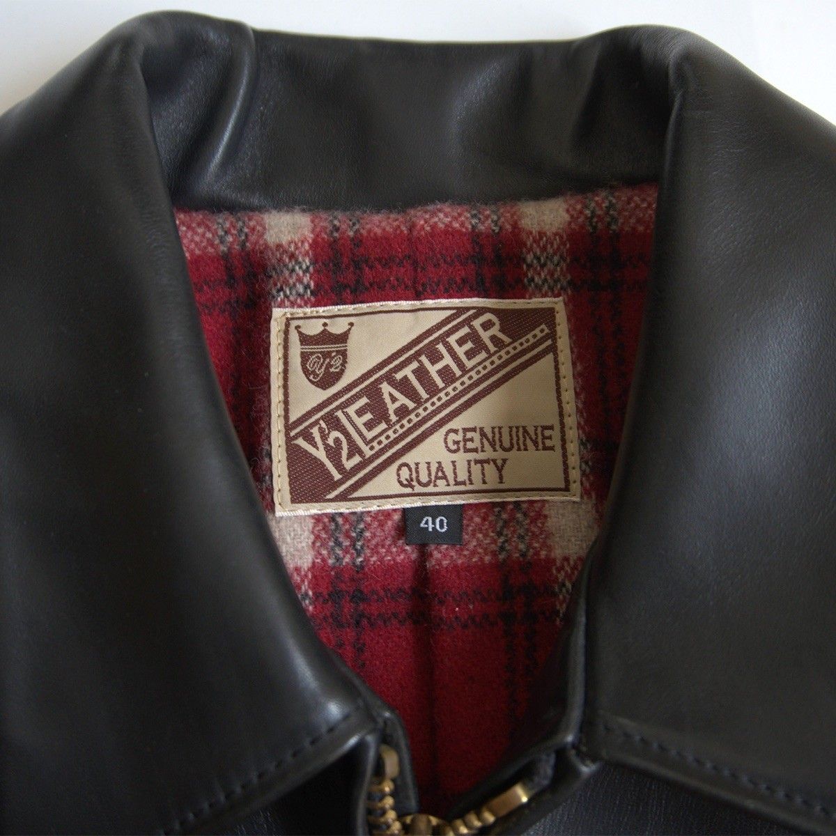 美品】Y'2 LEATHER【HV HORSE SINGLE BREASTED JACKET】40 ホース