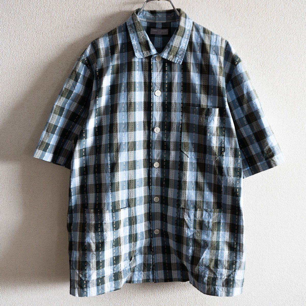 AD2001/アーカイブ】COMME des GARCONS HOMME【00s 半袖 チェック